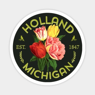 Holland Michigan Gardeners Tulip Flower Floral Magnet